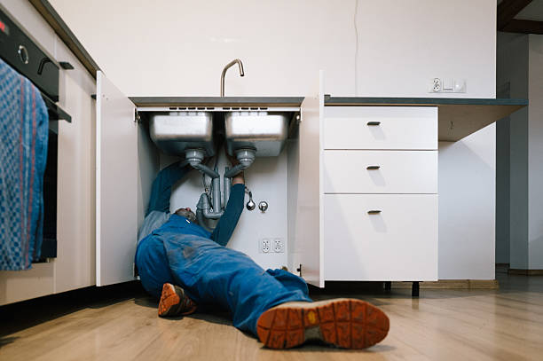 Professional Faucet Repair technician working in Burlington, IN
